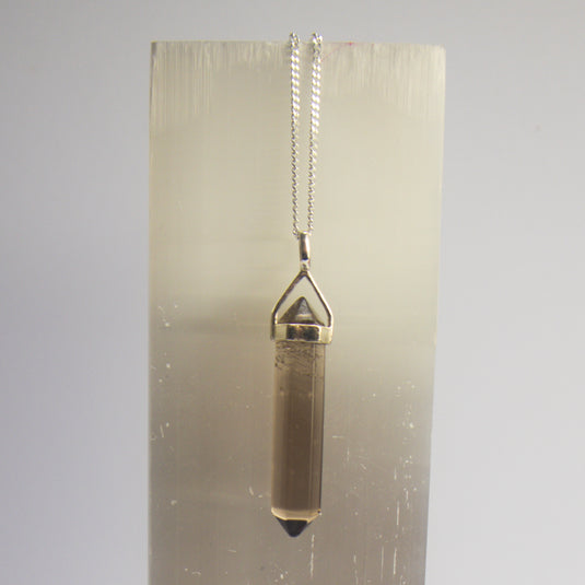 Double Terminated Point Smokey Quartz - Necklaces - Keshet Crystals in Petersfield