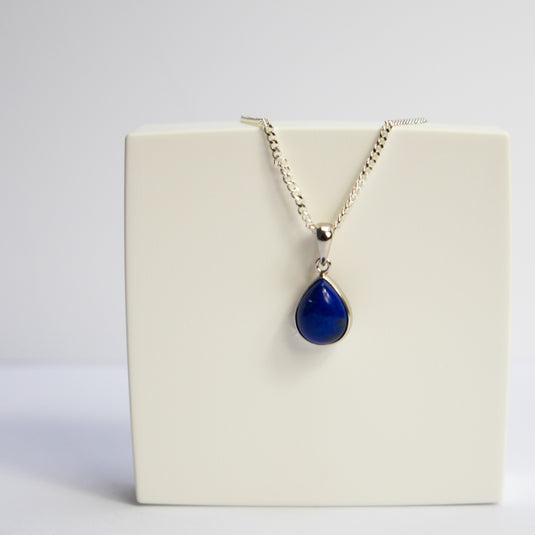 Lapis Lazuli Blue Tear Drop - Necklaces - Keshet Crystals in Petersfield