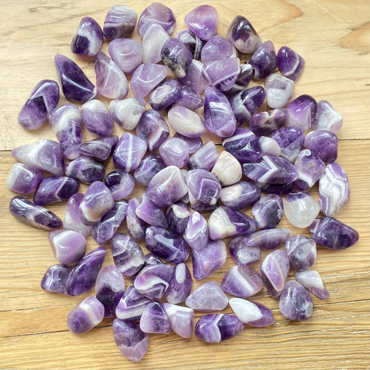 Amethyst Tumblestone for Relieving Anxiety & Dissipating Negative Energy - Tumblestones - Keshet Crystals in Petersfield