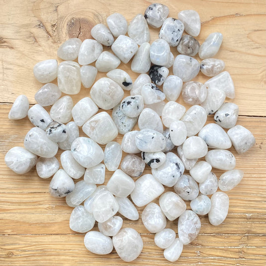 Rainbow Moonstone Tumblestone for Emotional Balance & Understanding - Tumblestones - Keshet Crystals in Petersfield