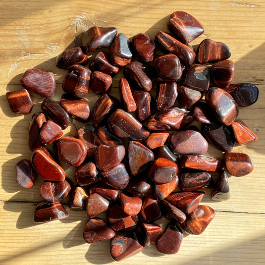 Red Tiger Eye Tumblestone for Passion & Power - Tumblestones - Keshet Crystals in Petersfield