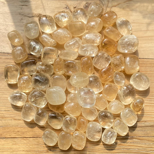 Yellow Calcite Tumblestone for Power & Positivity - Tumblestones - Keshet Crystals in Petersfield