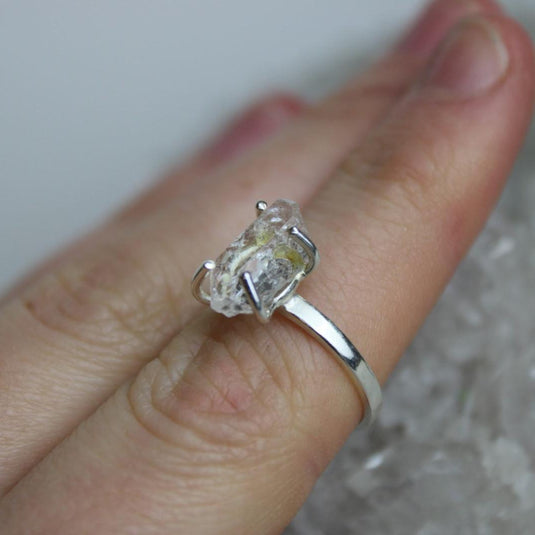 Herkimer Diamond Sterling Silver Ring