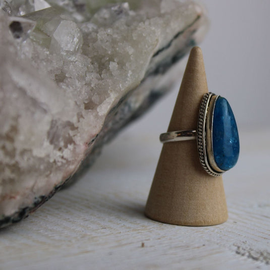 Apatite Sterling Silver Statement Ring