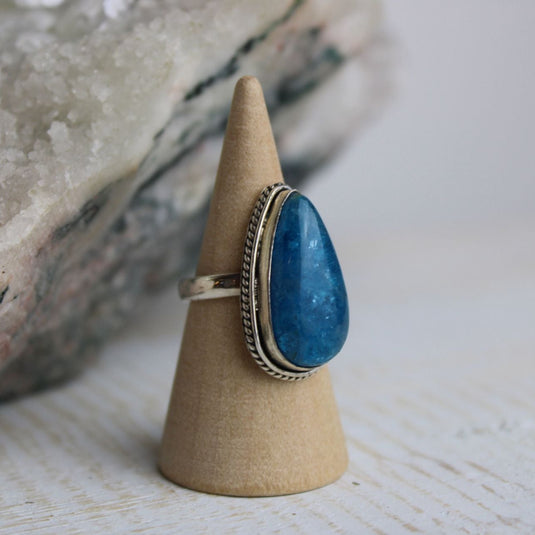 Apatite Sterling Silver Statement Ring