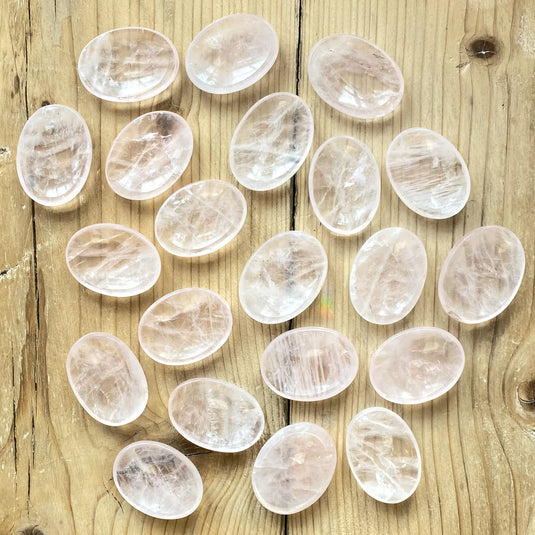 Rose Quartz Worry Stones - Palm/Worry Stones - Keshet Crystals in Petersfield