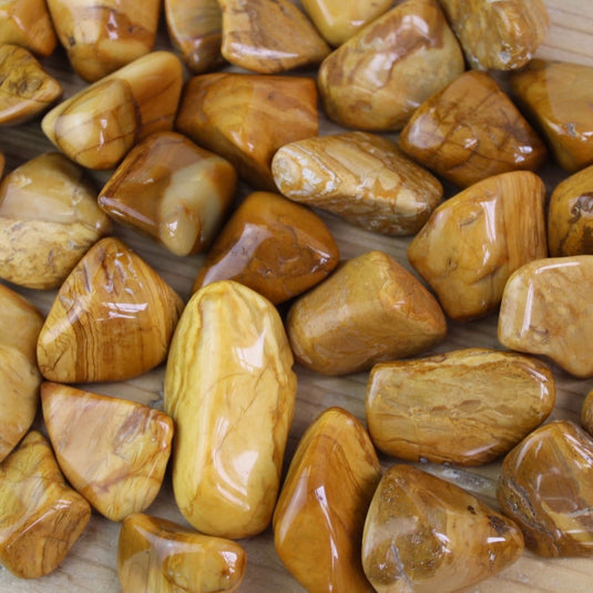 Yellow Jasper Tumblestone for Comfort & Grounding