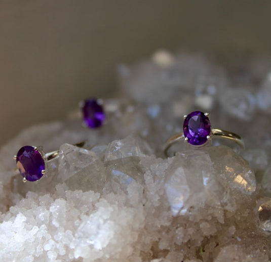 Amethyst Dainty - Rings - Keshet Crystals in Petersfield