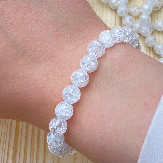 Fire & Ice Quartz Bracelet for Awareness & Energy - Bracelets - Keshet Crystals in Petersfield