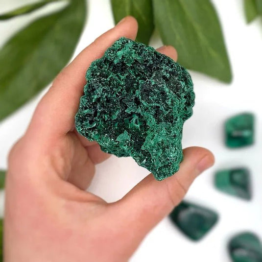 Silky Malachite Specimen A for Positive Transformation - Freeforms - Keshet Crystals in Petersfield