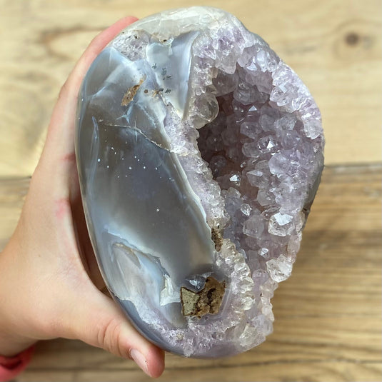 Agate Amethyst Geode - Choose Your Own - Freeforms - Keshet Crystals in Petersfield