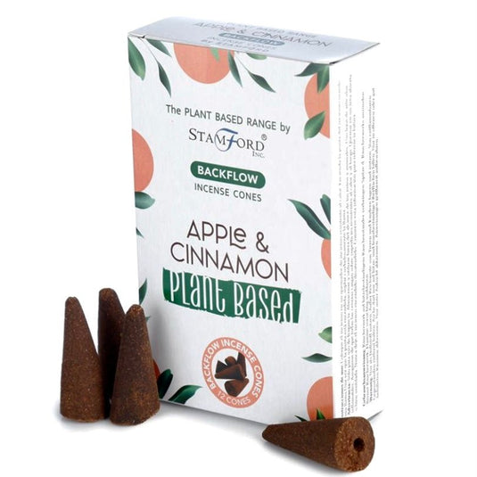 Apple & Cinnamon BackFlow Incense Cones for Warming - Incense Backflow Cones - Keshet Crystals in Petersfield