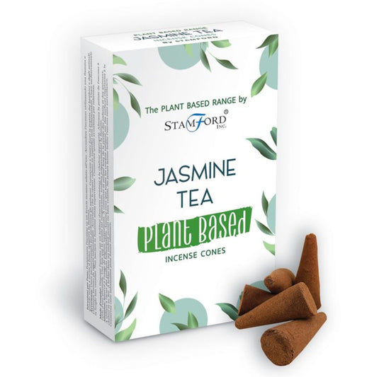 Jasmine Tea Plant Based Incense Cones - Incense Cones - Keshet Crystals in Petersfield