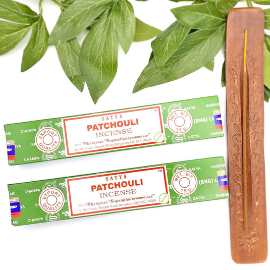 Patchouli Incense to Relieve Stress & Bring Joy - Incense Sticks - Keshet Crystals in Petersfield