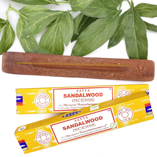 Sandalwood Incense to Cleanse & Calm - Incense Sticks - Keshet Crystals in Petersfield