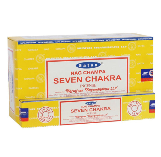 Seven Chakra Incense Sticks - Incense Sticks - Keshet Crystals in Petersfield