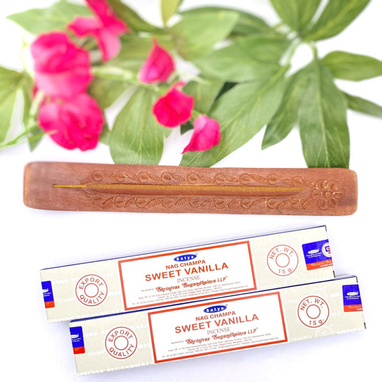 Sweet Vanilla Incense for Relaxation & Warming - Incense Sticks - Keshet Crystals in Petersfield