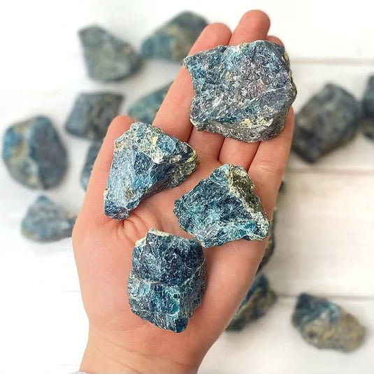 Apatite Raw Piece for Easing Sorrow & Grief - Rough Crystals - Keshet Crystals in Petersfield