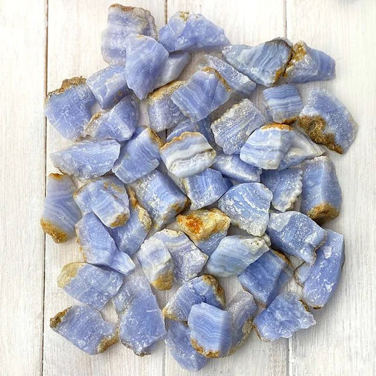 Blue Lace Agate Raw Chunk for Communication & Confidence - Rough Crystals - Keshet Crystals in Petersfield