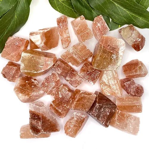 Rose Calcite Raw Chunk for Comfort - Rough Crystals - Keshet Crystals in Petersfield