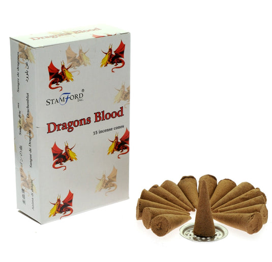Dragon's Blood Incense Cones - Incense Cones - Keshet Crystals in Petersfield