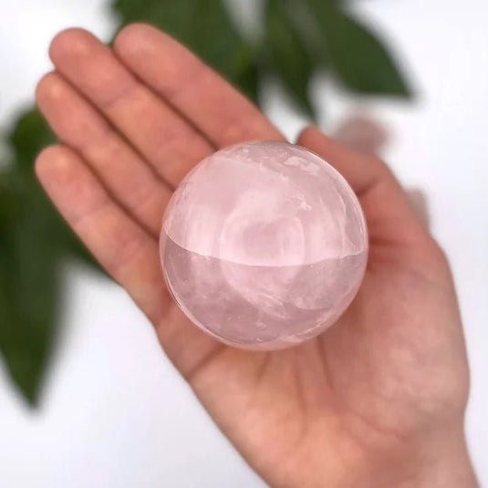 Rose Quartz Sphere to Promote Love & Healing - Spheres - Keshet Crystals in Petersfield