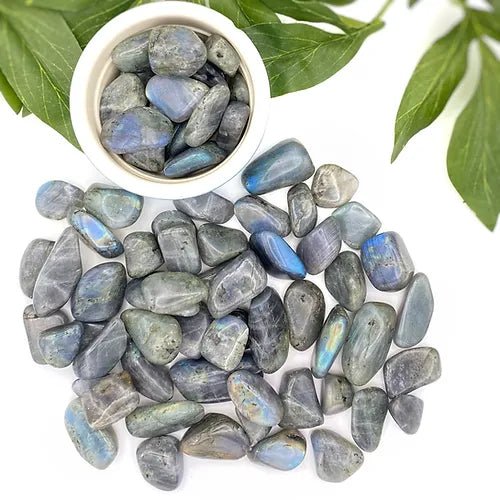 Labradorite Tumblestone for Psychic Protection & Intuition - Tumblestones - Keshet Crystals in Petersfield