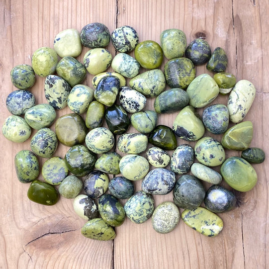 Peruvian Serpentine (New Jade) Tumblestone - Tumblestones - Keshet Crystals in Petersfield