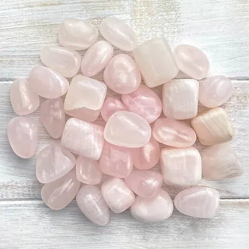 Pink Calcite to Lift Tension & Promote Peace - Tumblestones - Keshet Crystals in Petersfield