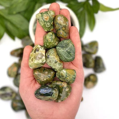 Rainforest Jasper Tumblestone for Past Life Healing - Tumblestones - Keshet Crystals in Petersfield