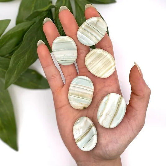 Banded Agate Worry Stone - Worry Stones - Keshet Crystals in Petersfield